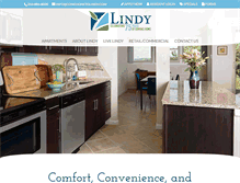 Tablet Screenshot of lindyproperty.com